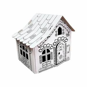 Раскраска домик картонный для детей #23 #72456