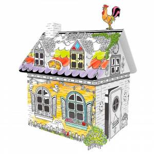 Раскраска домик картонный для детей #24 #72457