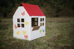 Раскраска домик картонный для детей #32 #72465