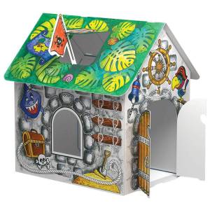 Раскраска домик картонный для детей #36 #72469