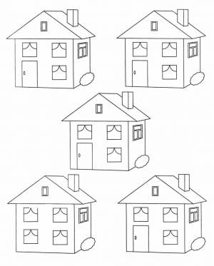 Раскраска домики для детей 5 6 лет #1 #72541