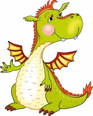 Раскраска дракон для детей #6 #73200
