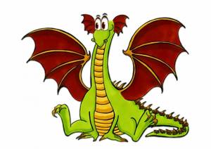 Раскраска дракон для детей #9 #73203
