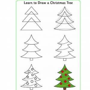 Раскраска елка для детей 3 4 лет #9 #75396