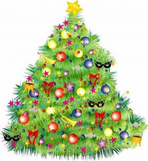 Раскраска елка новогодняя для детей #28 #75490