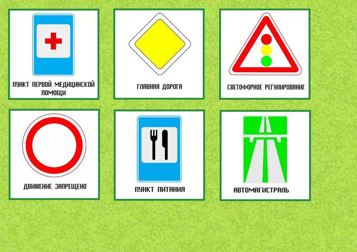 Дорожные знаки для детей 5 6 лет #35