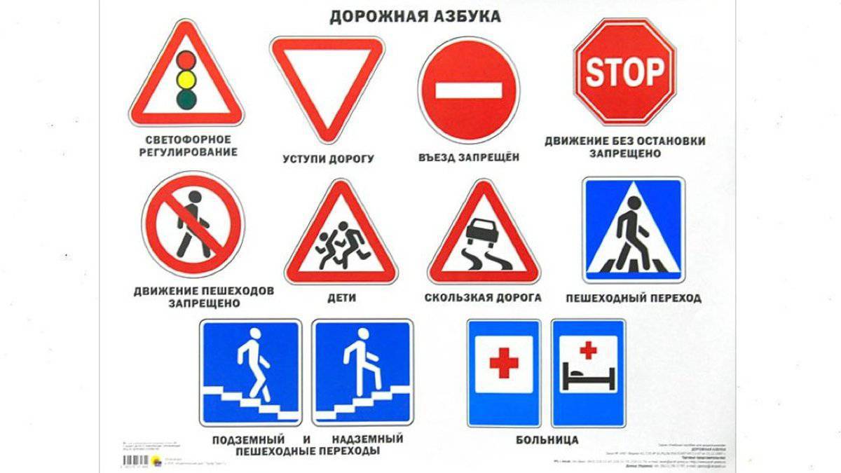 Дорожные знаки для детей в картинках #12