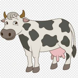 Раскраска корова для детей #20 #4696