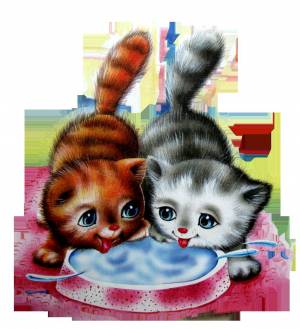 Раскраска котики для детей #23 #4853
