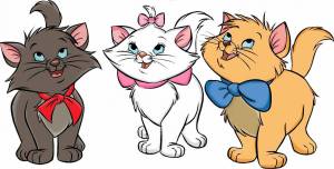 Раскраска котики для детей #25 #4855