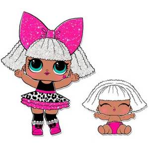 Раскраска кукла лол для детей #6 #5165