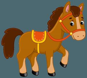 Раскраска лошадь для детей #1 #5905