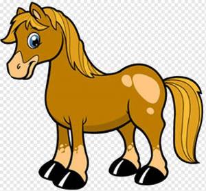 Раскраска лошадь для детей #10 #5914