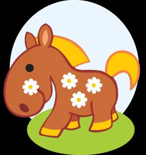 Раскраска лошадь для детей #13 #5917
