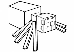 Раскраска майнкрафт для детей #16 #5982