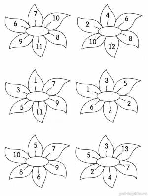 Раскраска математические для дошкольников 6 7 лет #16 #6282