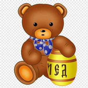 Раскраска медведь для детей #16 #6593