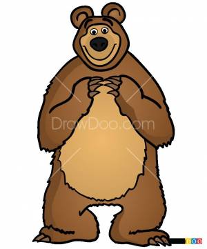 Раскраска медведь для детей #20 #6597