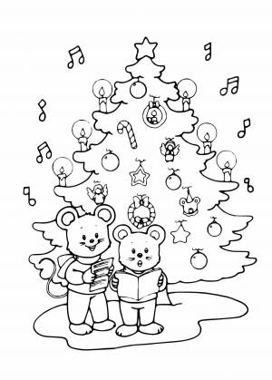 Раскраска новогодние для детей 6 7 лет #22 #7057