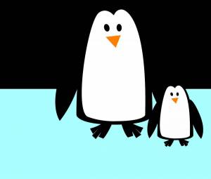 Раскраска пингвин для детей #10 #7493