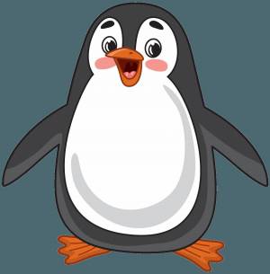 Раскраска пингвин для детей #11 #7494