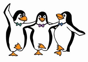 Раскраска пингвин для детей #27 #7510