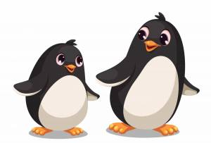 Раскраска пингвин для детей #28 #7511