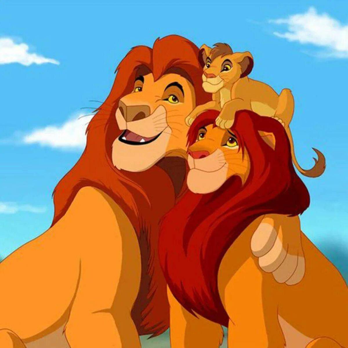 Отец симбы из мультфильма отец лев. Король Лев. Король Лев Симба с папой. Муфаса Симба Нала. Король Лев Муфаса.