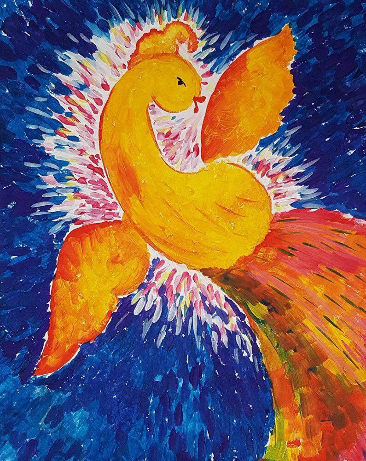 Рисунок жар птица