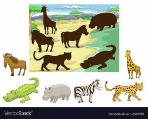 Раскраска животные жарких стран для дошкольников #23 #76928