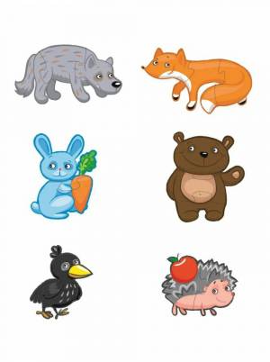 Раскраска животные для детей #4 #77023