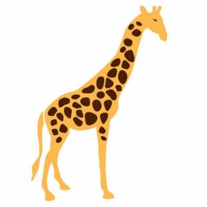 Раскраска жираф для детей 3 4 лет #10 #77558