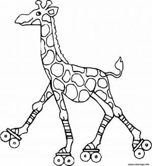 Раскраска жираф для детей 3 4 лет #16 #77564