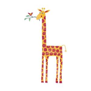 Раскраска жираф для детей 3 4 лет #19 #77567