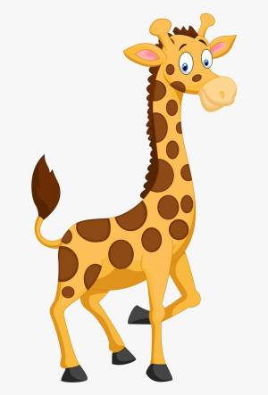 Раскраска жираф для детей 3 4 лет #38 #77586