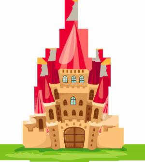Раскраска замок для детей #7 #78598