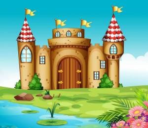 Раскраска замок для детей #9 #78600