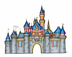Раскраска замок для детей #13 #78604