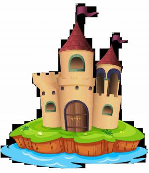 Раскраска замок для детей #14 #78605