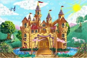 Раскраска замок для детей #23 #78614
