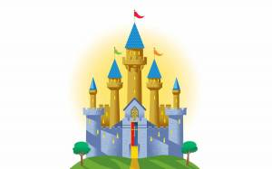 Раскраска замок для детей #25 #78616