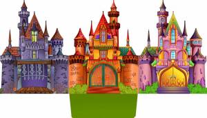 Раскраска замок для детей #32 #78623