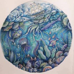 Раскраска затерянный океан #37 #78716