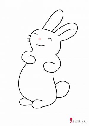 Раскраска заяц для детей 3 4 лет #28 #78843