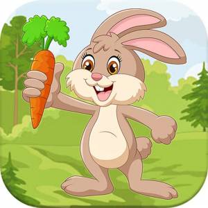 Раскраска заяц с морковкой #12 #79037