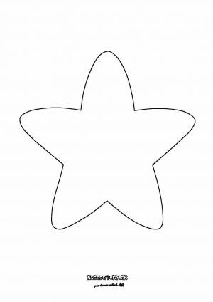 Раскраска звезда шаблон #2 #79079