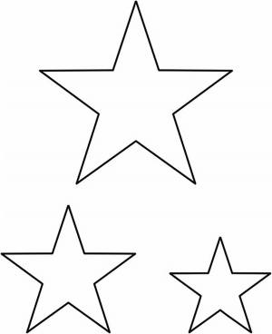 Раскраска звезда шаблон #4 #79081