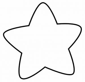 Раскраска звезда шаблон #14 #79091