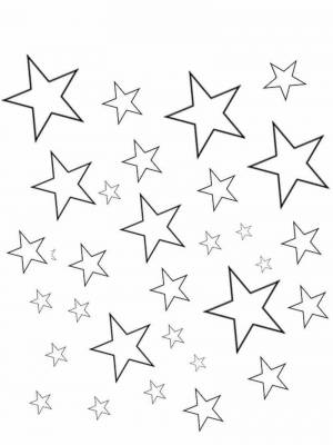 Раскраска звезда шаблон #15 #79092