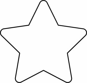 Раскраска звезда шаблон #16 #79093